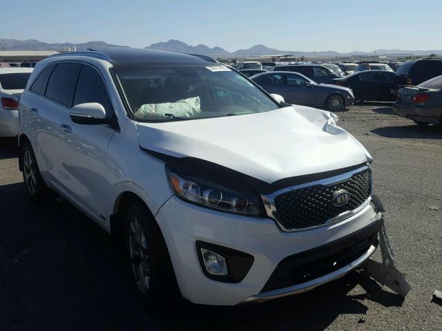 5XYPKDA50GG012941 - 2016 KIA SORENTO SX WHITE photo 1