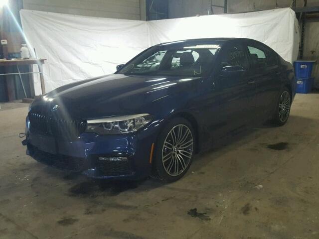 WBAJE7C51JWC56149 - 2018 BMW 540 XI BLUE photo 2