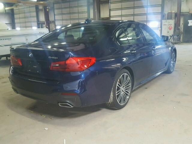 WBAJE7C51JWC56149 - 2018 BMW 540 XI BLUE photo 4