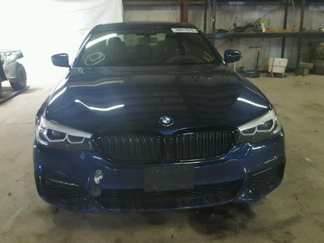 WBAJE7C51JWC56149 - 2018 BMW 540 XI BLUE photo 9