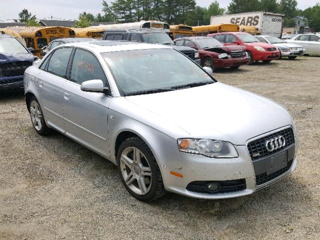 WAUDF78E48A016617 - 2008 AUDI A4 2.0T QU SILVER photo 1