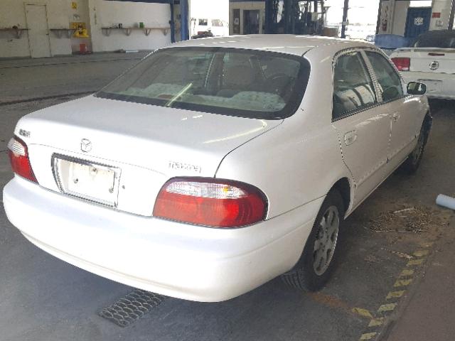 1YVGF22C225303717 - 2002 MAZDA 626 LX WHITE photo 4