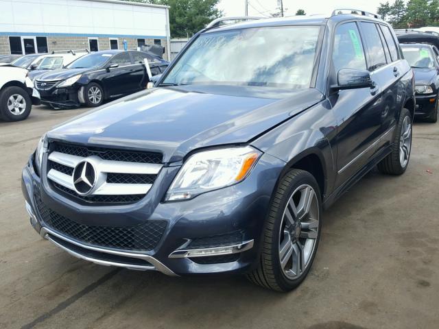 WDCGG8JBXFG345880 - 2015 MERCEDES-BENZ GLK 350 4M BLUE photo 2