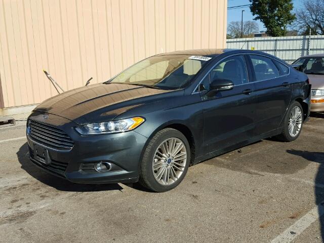 3FA6P0H91FR149928 - 2015 FORD FUSION SE GRAY photo 2