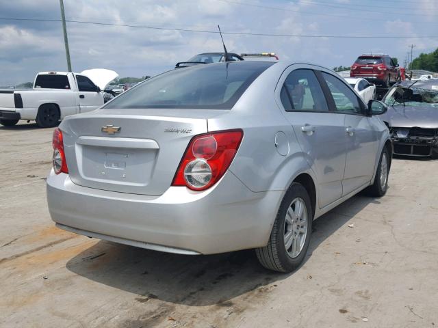 1G1JA5SH8C4144743 - 2012 CHEVROLET SONIC LS 银色 照片 4