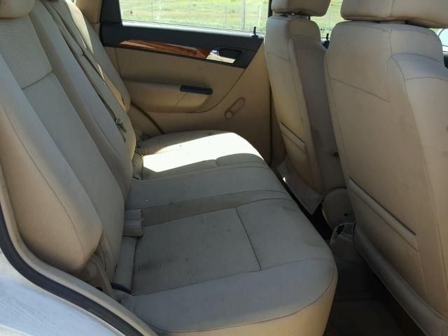 KL1TD66E89B671612 - 2009 CHEVROLET AVEO LS WHITE photo 6