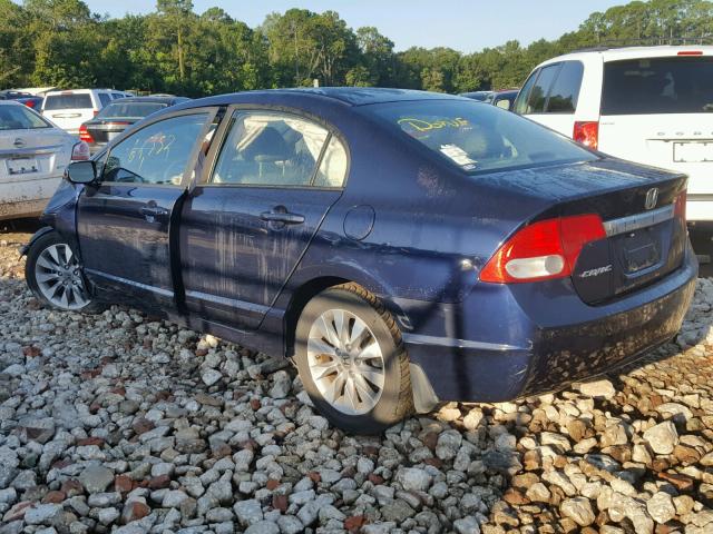 19XFA1F94BE004923 - 2011 HONDA CIVIC EXL BLUE photo 3