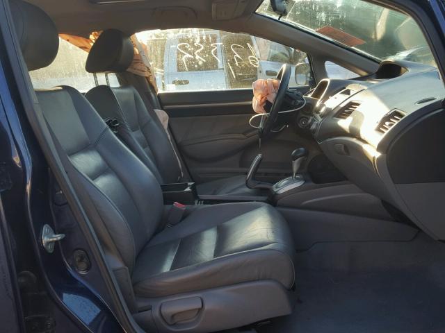 19XFA1F94BE004923 - 2011 HONDA CIVIC EXL BLUE photo 5