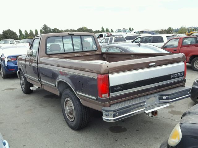 2FTHF25MXNCA99113 - 1992 FORD F250 BROWN photo 3