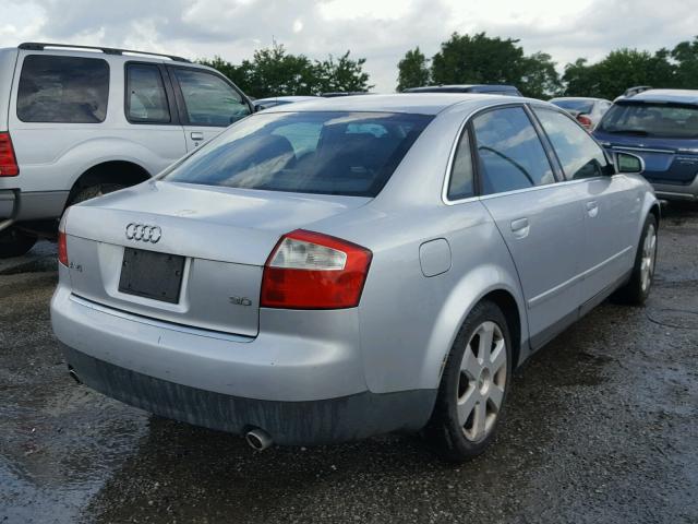 WAUJT68E14A096930 - 2004 AUDI A4 3.0 SILVER photo 4