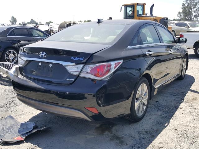 KMHEC4A48FA135649 - 2015 HYUNDAI SONATA HYB BLACK photo 4