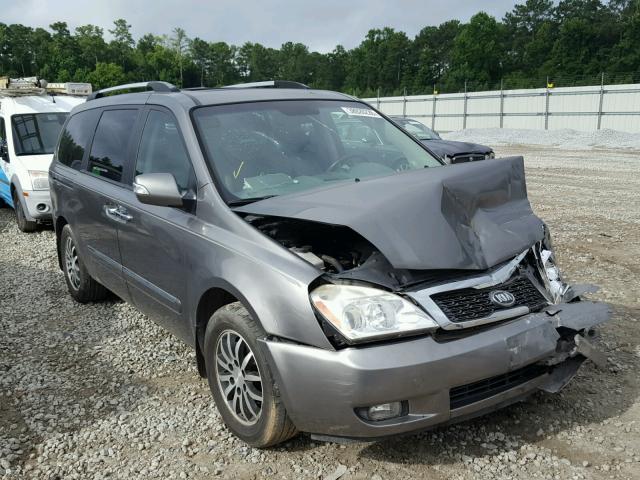 KNDMH4C79B6387206 - 2011 KIA SEDONA EX GRAY photo 1