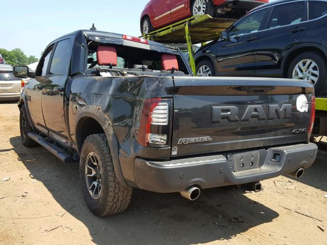 1C6RR7YT3HS593932 - 2017 RAM 1500 REBEL BLACK photo 3