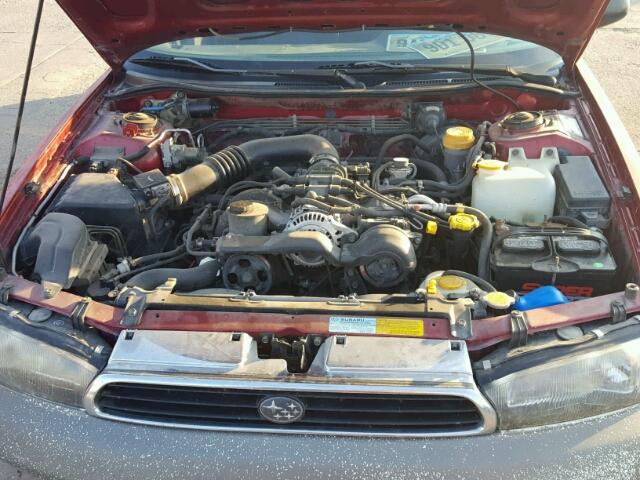 4S3BK6357S7342178 - 1995 SUBARU LEGACY L/O RED photo 7