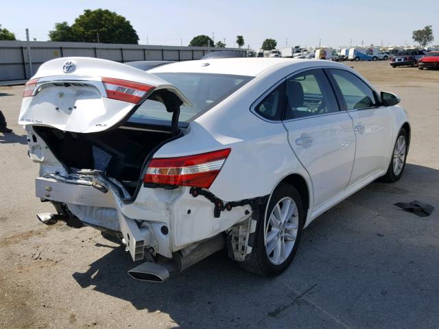 4T1BK1EB2FU160414 - 2015 TOYOTA AVALON XLE WHITE photo 4