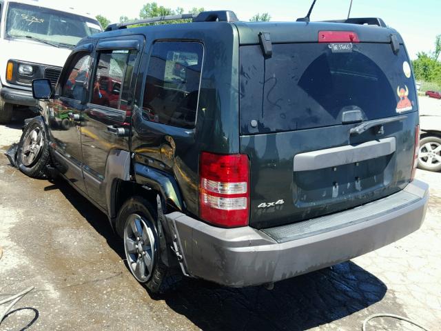 1J4PN3GK8AW169619 - 2010 JEEP LIBERTY RE GREEN photo 3