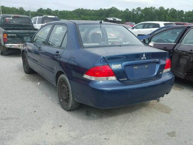 JA3AJ26E66U035951 - 2006 MITSUBISHI LANCER ES BLUE photo 3