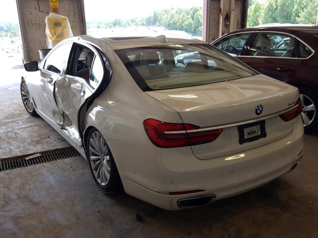WBA7E2C58HG740284 - 2017 BMW 740 I WHITE photo 3