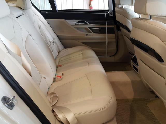 WBA7E2C58HG740284 - 2017 BMW 740 I WHITE photo 6