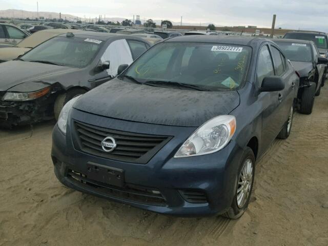 3N1CN7AP0FL833363 - 2015 NISSAN VERSA S BLUE photo 2