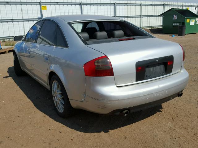 WAULD64B03N013402 - 2003 AUDI A6 2.7T QU SILVER photo 3