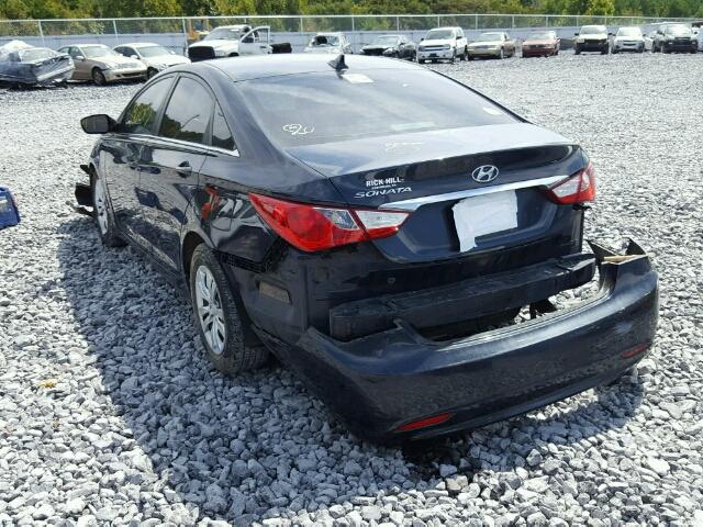 5NPEB4AC0BH035207 - 2011 HYUNDAI SONATA GLS BLUE photo 3