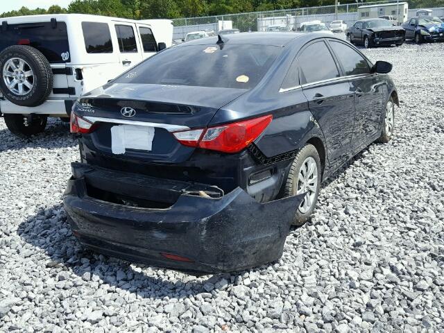 5NPEB4AC0BH035207 - 2011 HYUNDAI SONATA GLS BLUE photo 4