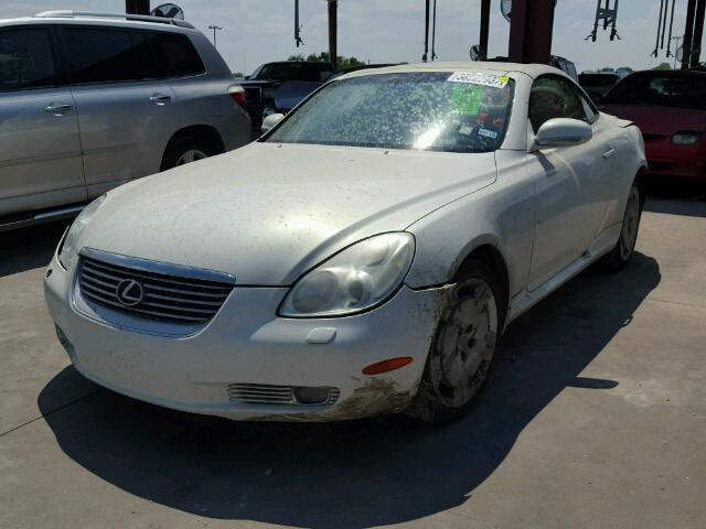 JTHFN48Y120029554 - 2002 LEXUS SC 430 WHITE photo 2