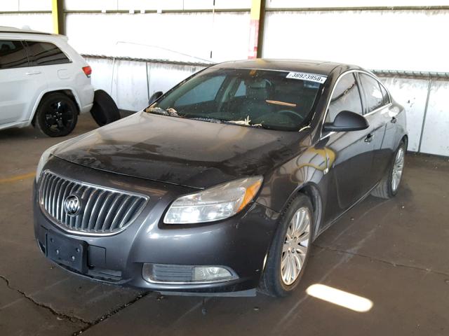 W04GS5EC0B1012424 - 2011 BUICK REGAL CXL GRAY photo 2