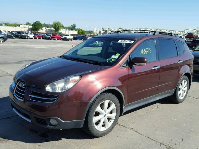 4S4WX85C564409518 - 2006 SUBARU B9 TRIBECA MAROON photo 2