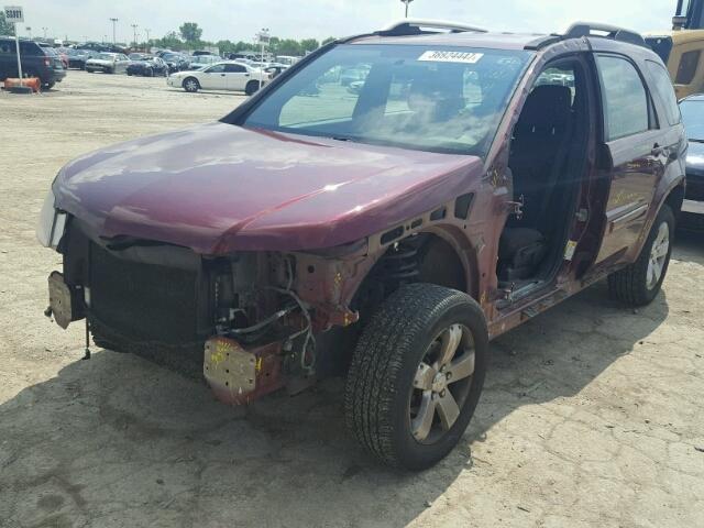 2CKDL63F776048911 - 2007 PONTIAC TORRENT RED photo 2