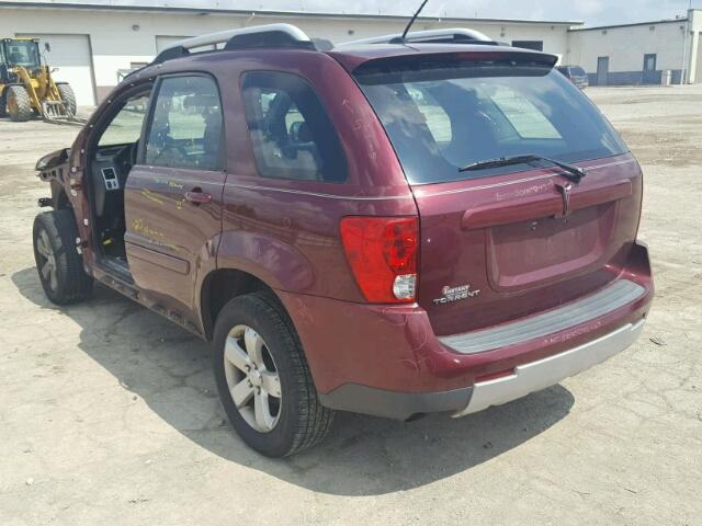 2CKDL63F776048911 - 2007 PONTIAC TORRENT RED photo 3