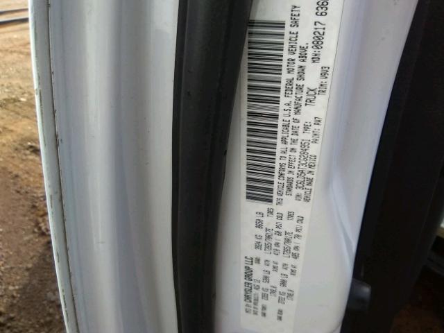 3C6LD5AT3CG284951 - 2012 DODGE RAM 2500 S WHITE photo 10