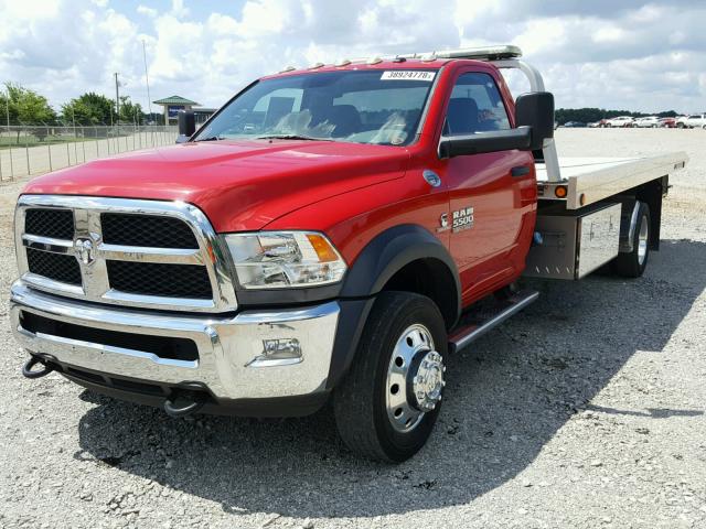 3C7WRMDL6EG127871 - 2014 RAM 5500 RED photo 2