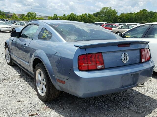 1ZVFT80N775369542 - 2007 FORD MUSTANG BLUE photo 3
