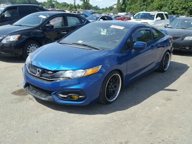 2HGFG4A54FH702206 - 2015 HONDA CIVIC SI BLUE photo 2