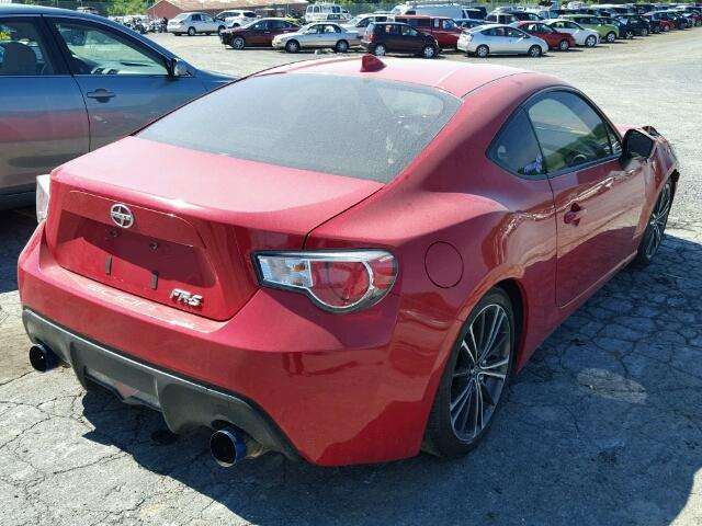 JF1ZNAA19F8712416 - 2015 TOYOTA SCION FR-S RED photo 4