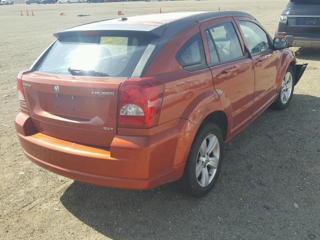 1B3CB4HA4AD635116 - 2010 DODGE CALIBER SX ORANGE photo 4