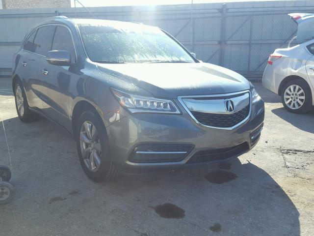 5FRYD3H83EB013397 - 2014 ACURA MDX ADVANC GRAY photo 1