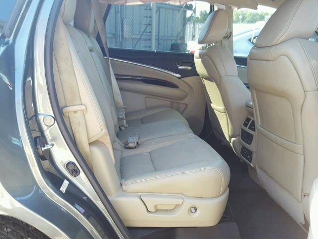 5FRYD3H83EB013397 - 2014 ACURA MDX ADVANC GRAY photo 6