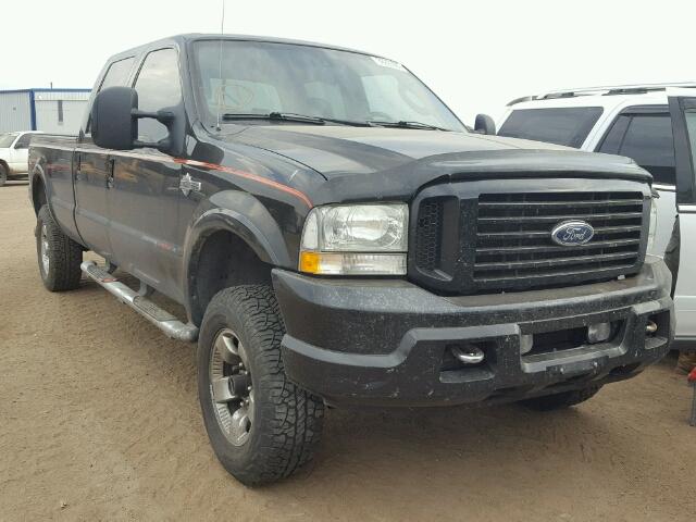 1FTNW21P64EB64213 - 2004 FORD F250 BLACK photo 1