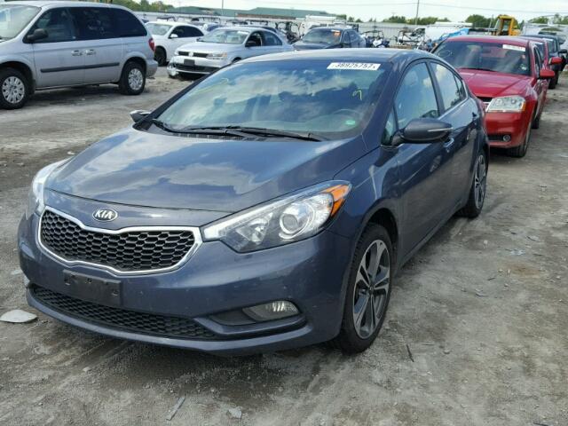 KNAFX4A82G5479274 - 2016 KIA FORTE EX BLUE photo 2