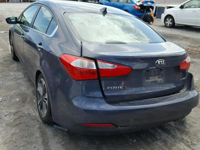 KNAFX4A82G5479274 - 2016 KIA FORTE EX BLUE photo 3