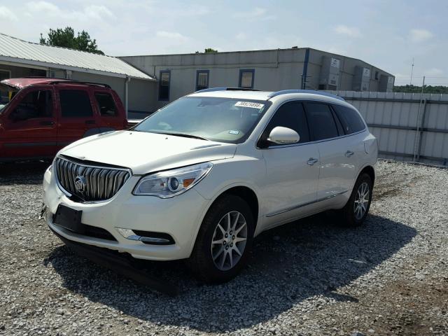 5GAKRBKD9FJ158240 - 2015 BUICK ENCLAVE WHITE photo 2