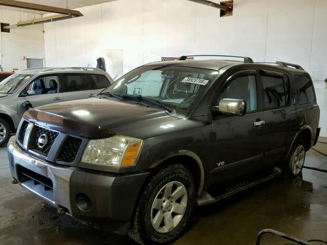 5N1AA08B34N734790 - 2004 NISSAN ARMADA SE GRAY photo 2