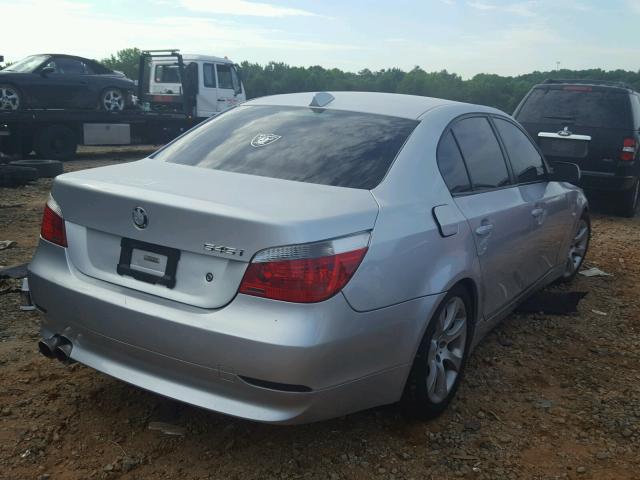 WBANB33564B088326 - 2004 BMW 545 I SILVER photo 4