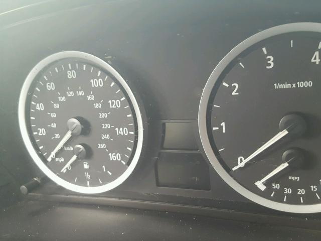 WBANB33564B088326 - 2004 BMW 545 I SILVER photo 8