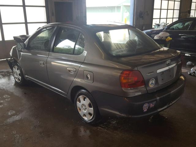 JTDBT123730276046 - 2003 TOYOTA ECHO TAN photo 3