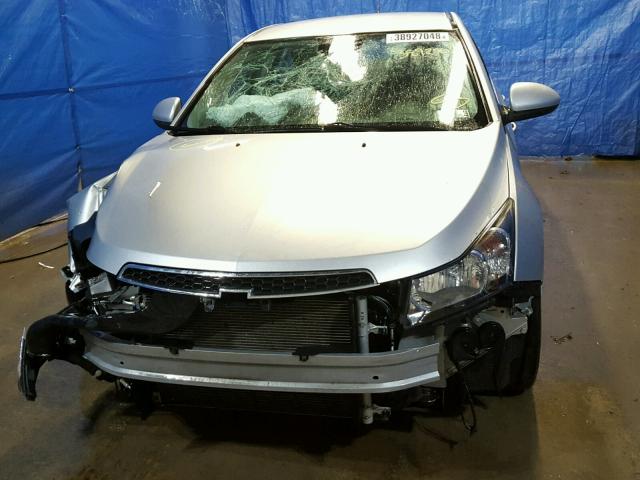 1G1PC5SB6D7284645 - 2013 CHEVROLET CRUZE LT SILVER photo 9