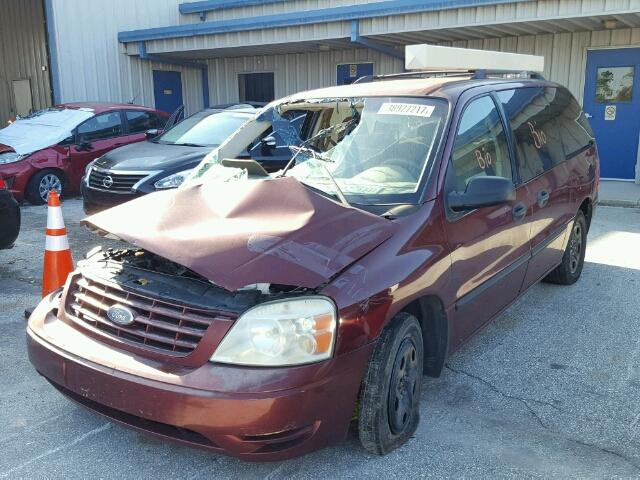 2FMZA51657BA13657 - 2007 FORD FREESTAR S MAROON photo 2